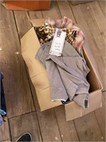 box of mens L TO XL mens jackets and shirts