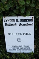 LBJ National Grassland Sign