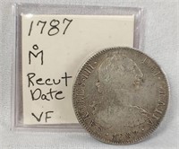 1787 8 Reale Mexico City Recut Date  VF