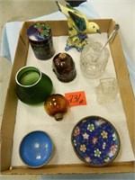 Stangl Pottery Bird, Crystal Mayonaise Jar, Etc.