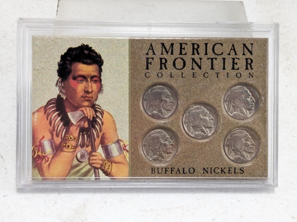 American Frontier Collection - 5 Buffalo Nickels