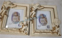 Two 8x10 cherub frames
