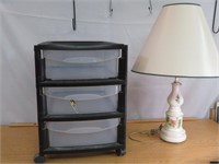 3 Drawer Organizer & Table Lamp