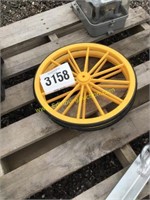 C4 (2) black and yellow wheels 13"