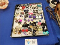 OVER 50 PAIRS OF LADIES CLIP ON EARRINGS