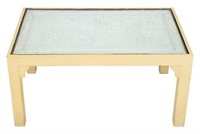 Chinese Modern Plaster Panel Mounted Coffee Table