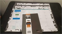 Executive Notebook & (2) Desk Calendars- New