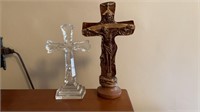 Trinity Cross- 11 inch & clear crystal Cross 8