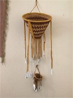 (2) Native American Style Hanging Baskets