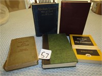 5 ABRAHAM LINCOLN BOOKS EARLY 1900'S