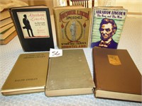 6- ABRAHAM LINCOLN HARD BACK BOOKS- 1929 THE