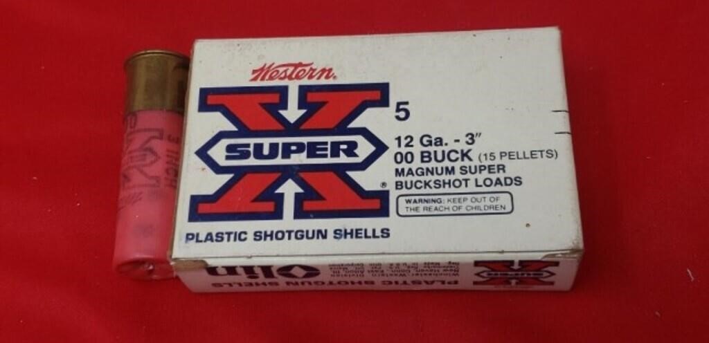 Western 12ga 00 Buck Shot 5 Round Ammo