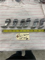 Set of 6 used 7/8" rail hardware