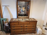 Broyhill Wooden Dresser with Mirror