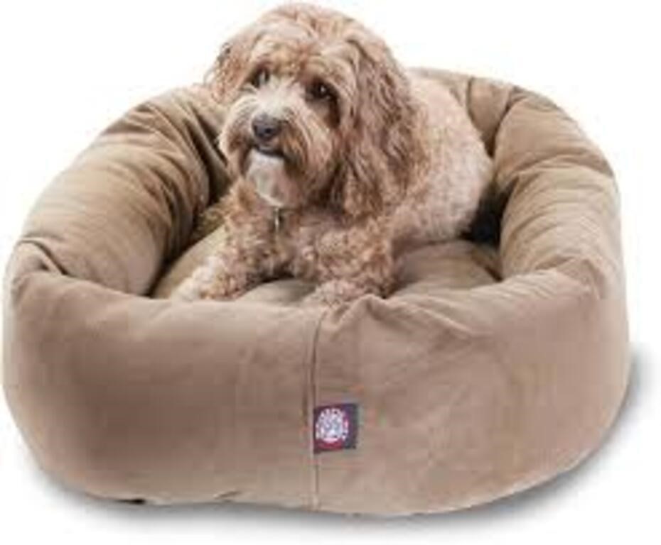 Majestic Pet 32 Inch Suede Calming Dog Bed