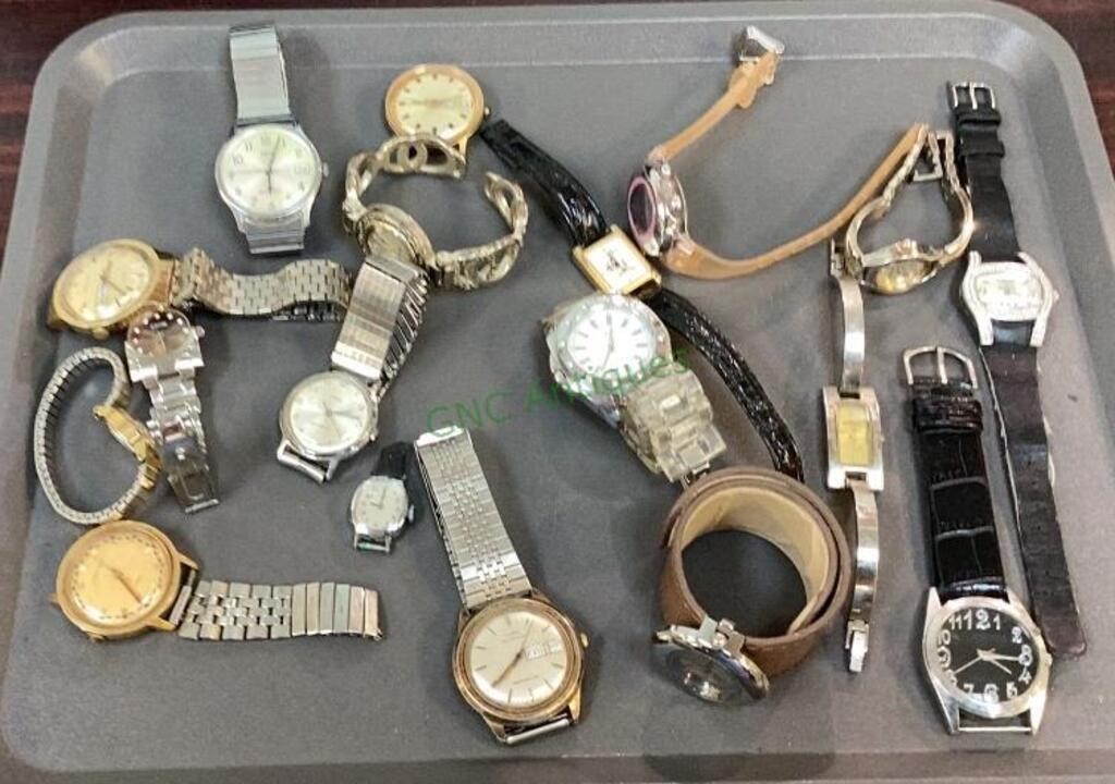 Tray lot of men’s and ladies watches   1273