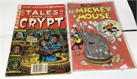 Vintage comic books include a Walt Disney