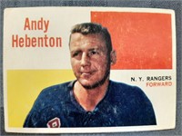 1960-61 Topps NHL Andy Hebenton Card #42