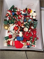 Vintage wooden Christmas ornaments. Stored in