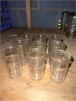 Vintage star jelly jars/juice glasses