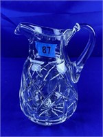 Cut crystal pitcher