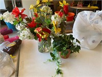 faux flowers lot