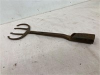 Cast iron fork. 17” long. Looks forged