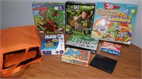 Nine item lot of games for kids