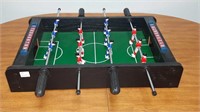 Mini foosball table 20 in by 20 in by 4 in