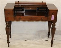 Antique Walnut Spinet Desk 33.5"x42"x21"
