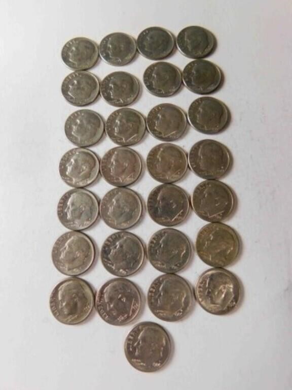 29 Roosevelt dimes…..see description