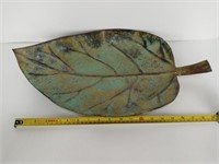 Vintage Brass Leaf Tray