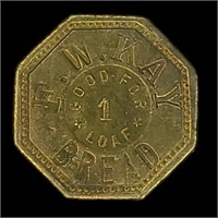 Good For Loaf of Bread F. W. Kay Maverick Token