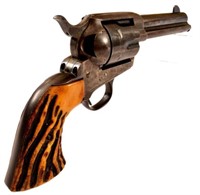 Colt SAA .45 Stag Grips in Shelton Payne Holster