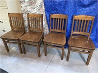 4 Wooden Holsag Chairs