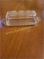 Vintage Glass Butter Dish