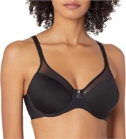 Bali Women's 38DD Illusion Neckline Bra, Black