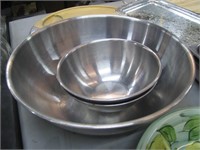 3PC METAL MIXING BOWLS