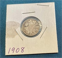1908 10 CENT COIN