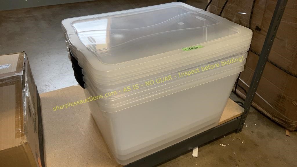 Biddergy - Worldwide Online Auction and Liquidation Services - Rubbermaid Action  Packer Heavy Duty Tote
