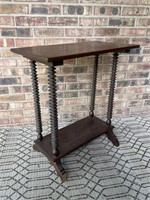 Antique Spindle Leg Side Table