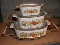 Vintage Corning Ware Spice of Life Ovenware &