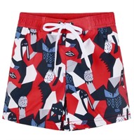 Size 12 Nonwe Boys Quick Dry Swim Trunks with Mesh