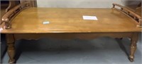 Vintage wooden coffee table; 48x21x14