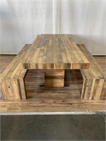 Restoration Hardware Dining Table w/2 Benches