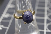 Gold Filled, Size 5, Lapis Lazuli Ring