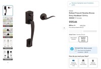 W7088  Kwikset Prescott Entry Handleset 1-3/4