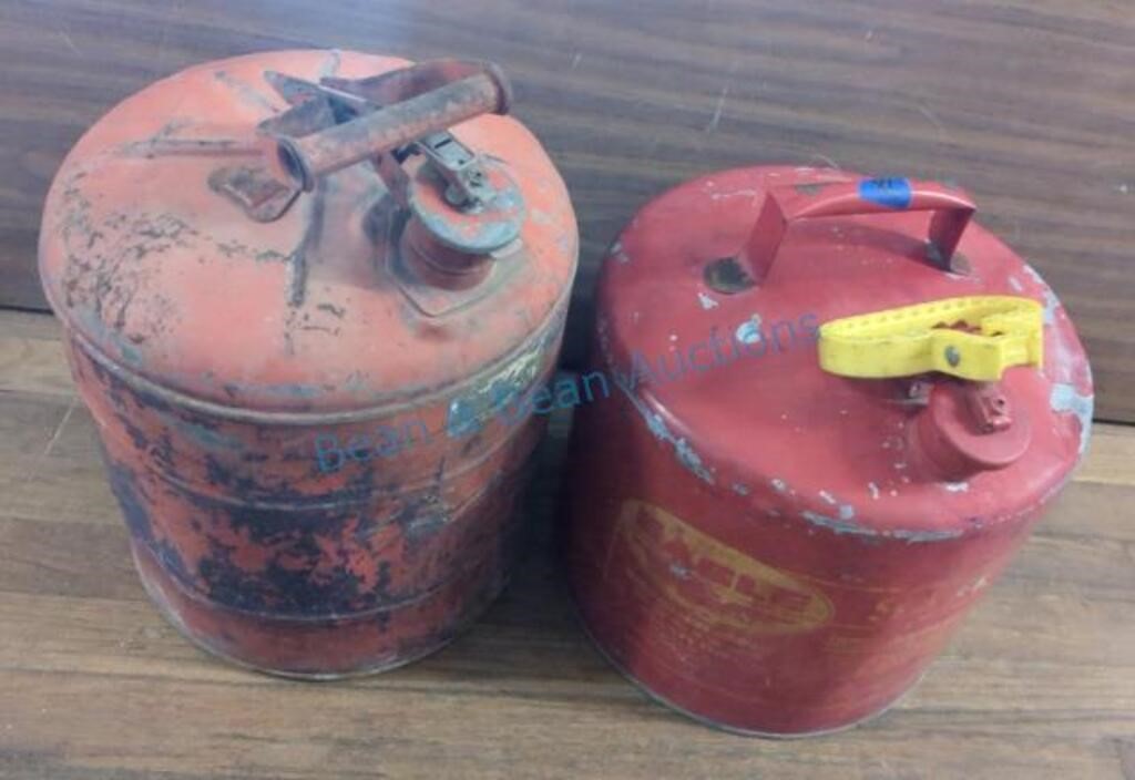 Two gas cans