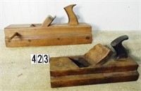 2  - Lg. wooden handled molding planes: “E.W.