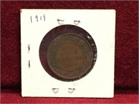 1919 Canada Large 1¢ Coin